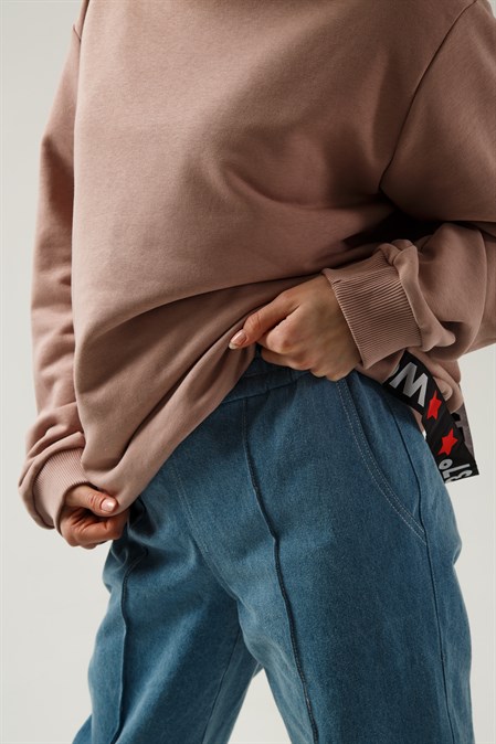 Джинсовые джогеры - фото 6333