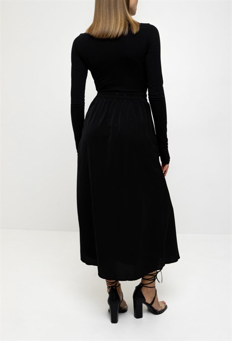 Юбка с разрезом - фото 63789