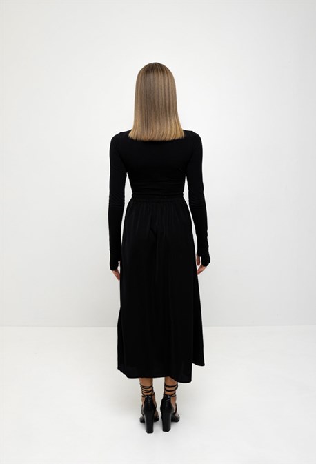 Юбка с разрезом - фото 63790