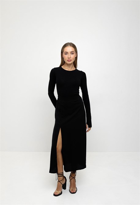 Юбка с разрезом - фото 63793