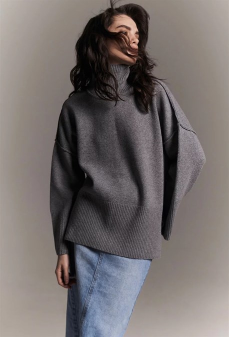 СВИТЕР ИЗ МЕРИНОСОВОЙ ШЕРСТИ - фото 63959