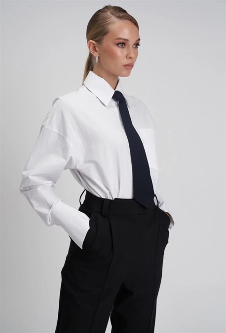 РУБАШКА ИЗ ХЛОПКА - фото 64011