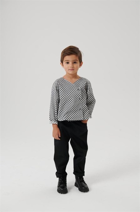 Рубашка в клетку виши - фото 64217