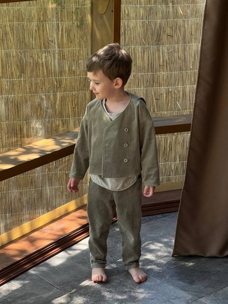 Вельветовые брюки для мальчика и девочки - фото 64229