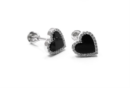 Серьги-пусеты «Сердца» - фото 65188