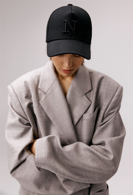 Бейсболка с высоким лобником BLACK - фото 65385