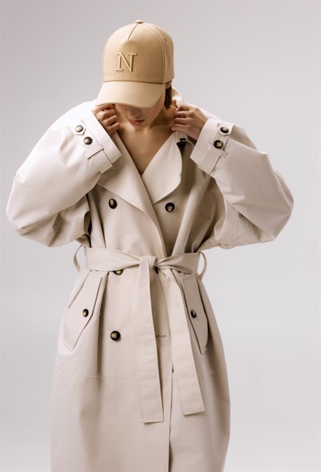 Бейсболка с высоким лобником BEIGE - фото 65393