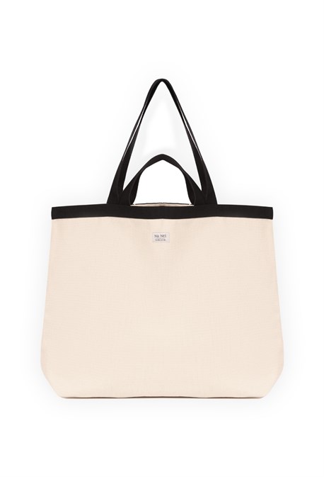 Сумка-шоппер large с черной окантовкой - фото 65425