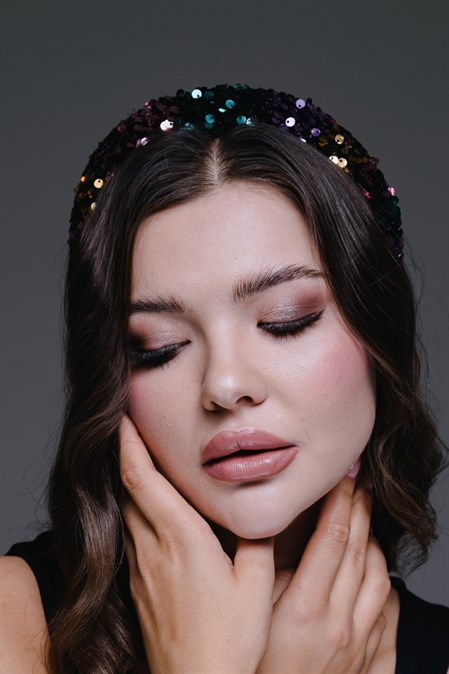 Ободок с пайетками - фото 65906