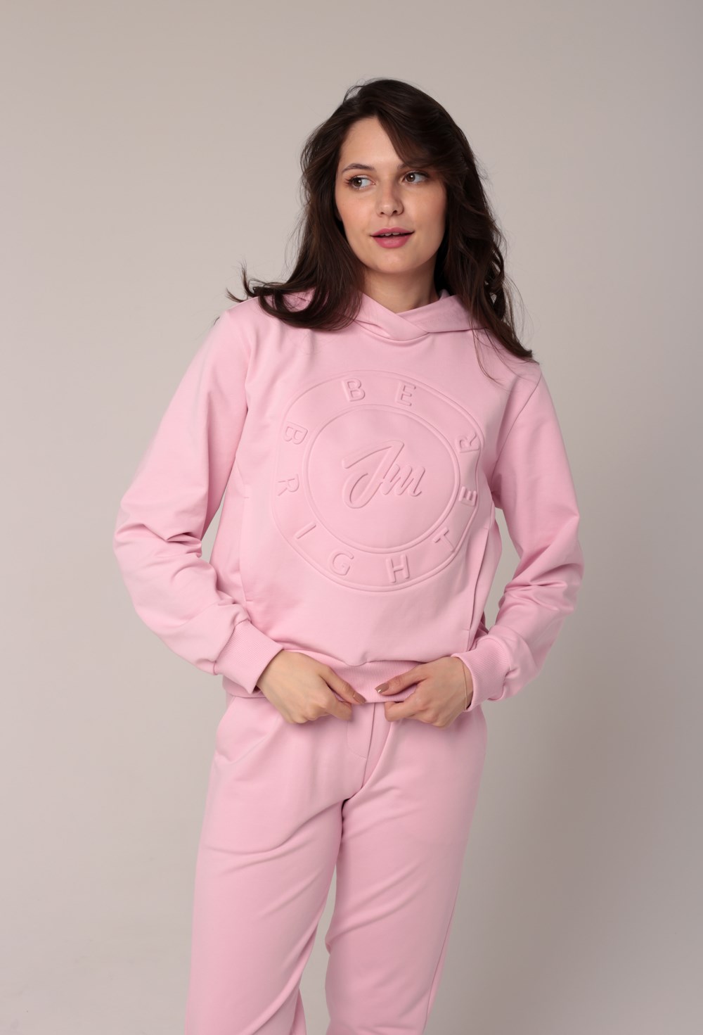 Худи из футера"BE BRIGHTER" - фото 67601