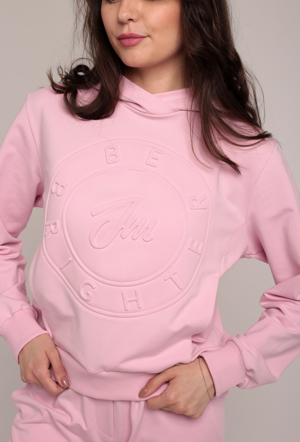 Худи из футера"BE BRIGHTER" - фото 67604