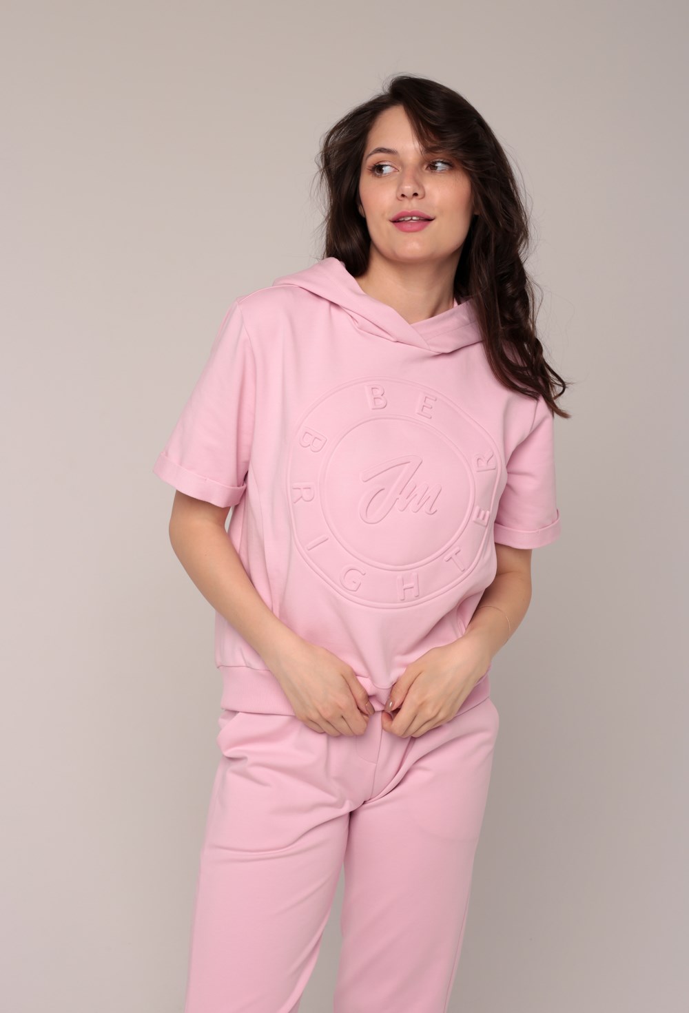 Худи из футера"BE BRIGHTER" - фото 67609