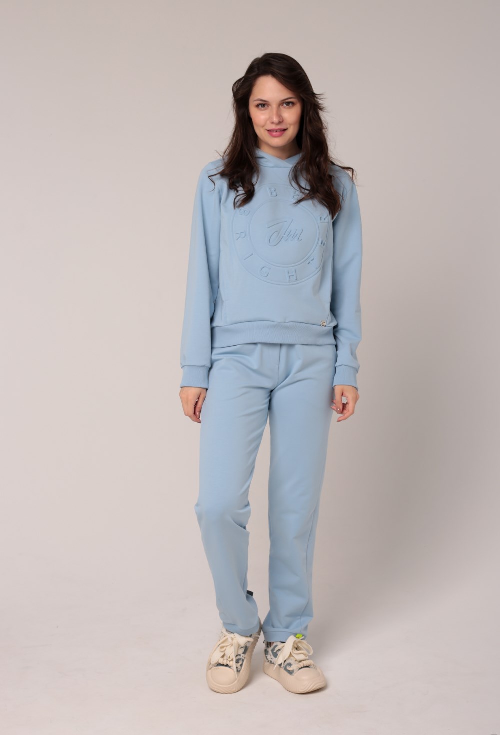 Брюки из футера "BE BRIGHTER" - фото 67611