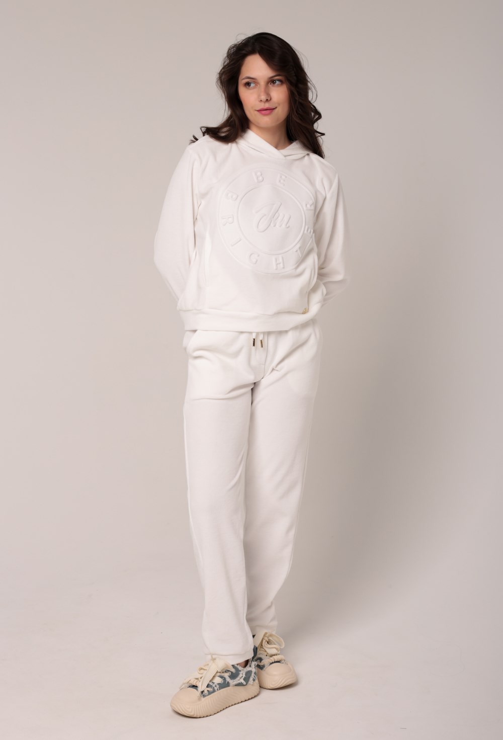 Брюки велюровые "BE BRIGHTER" - фото 67636