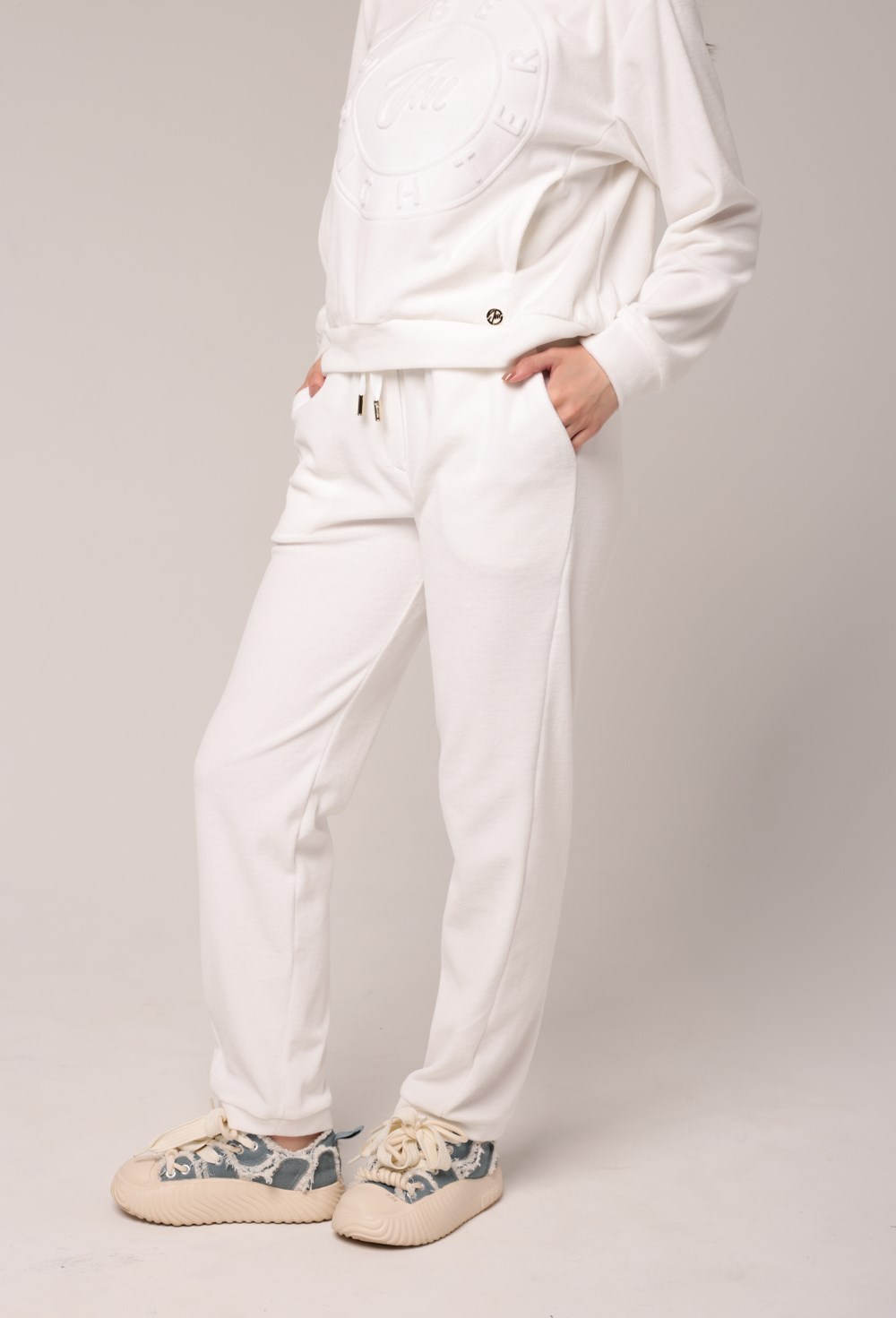 Брюки велюровые "BE BRIGHTER" - фото 67638