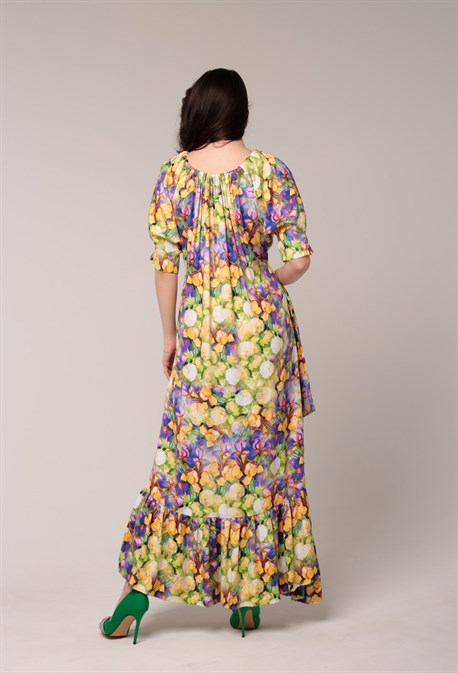 Платье с цветочным принтом - фото 67730