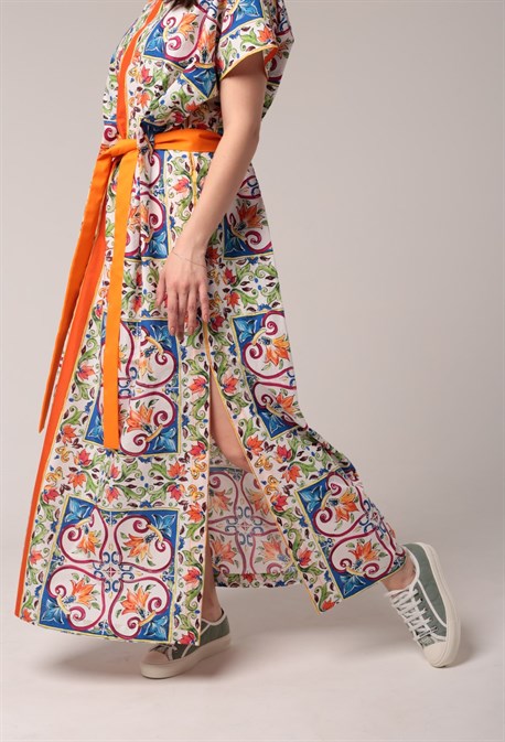 Платье с защипами на талии - фото 67751