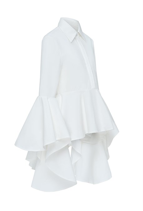 Рубашка с воланами - фото 67955