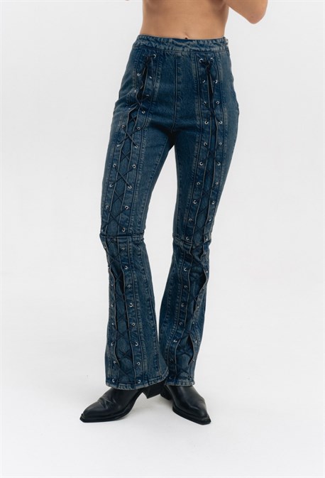 Джинсы LACING - фото 68289