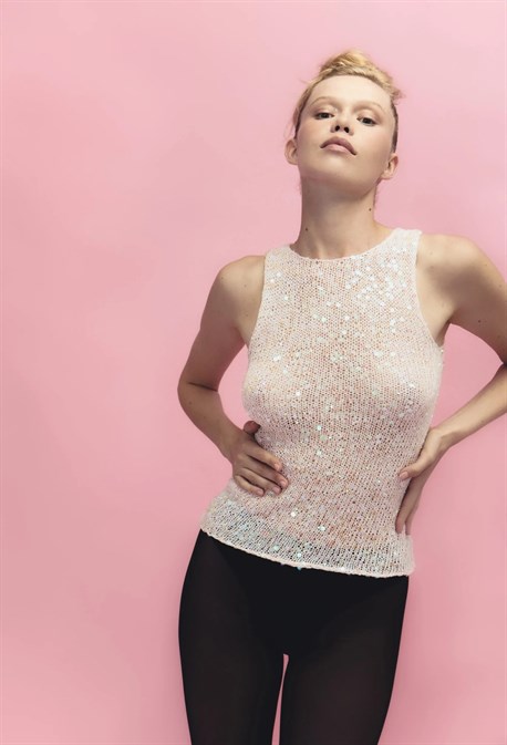 Топ Sequin luna - фото 69887