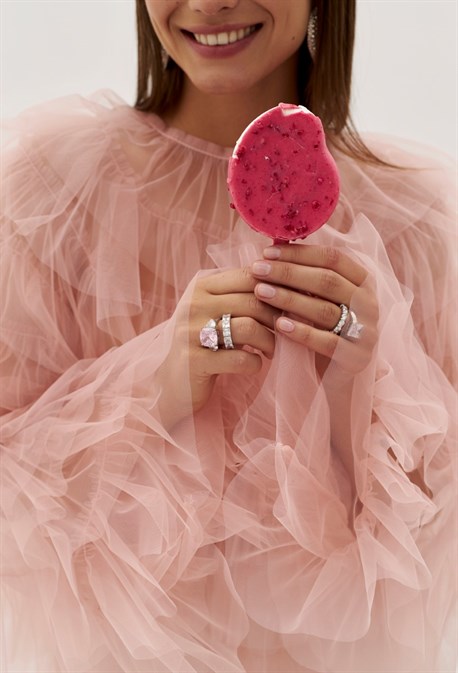 Блуза из фатина с рюшами - фото 70024