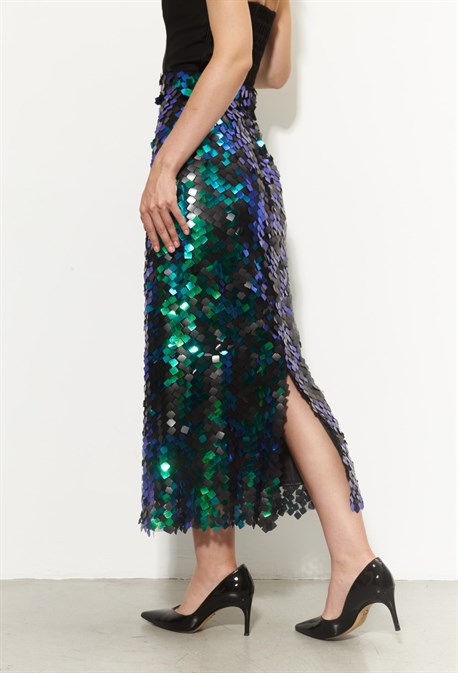 Юбка карандаш из пайеток - фото 70070