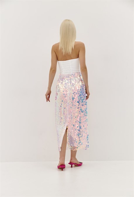 Юбка карандаш из пайеток - фото 70077