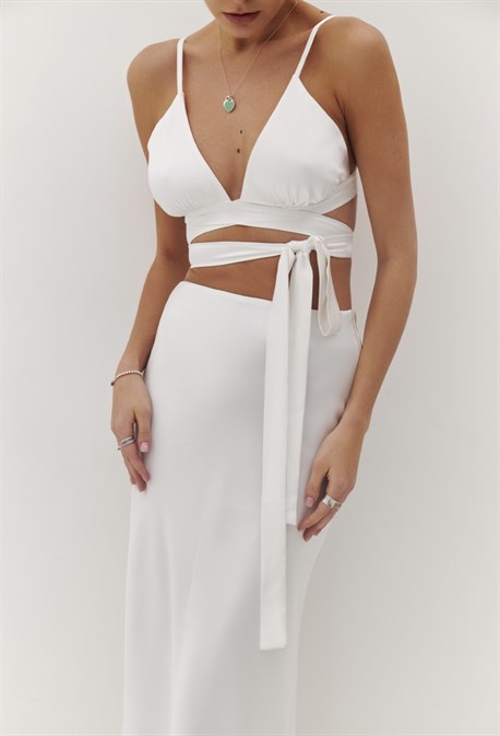 Юбка атласная длины макси - фото 70079