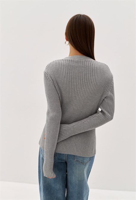 Кардиган в рубчик - фото 70089