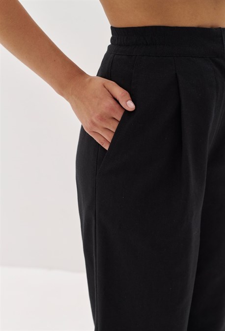 Брюки изо льна - фото 70189