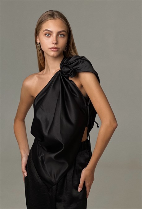 Топ на одно плечо Tie - фото 70274