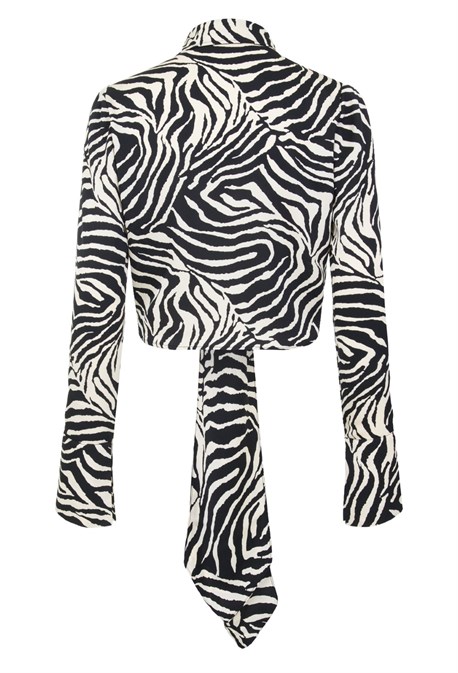 Блуза с завязками Zebra - фото 70311