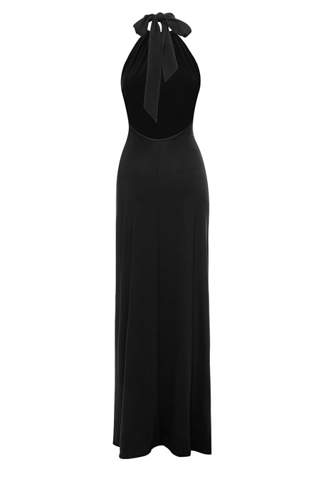 Платье с открытой спиной NYMPH с золотым поясом - фото 70593