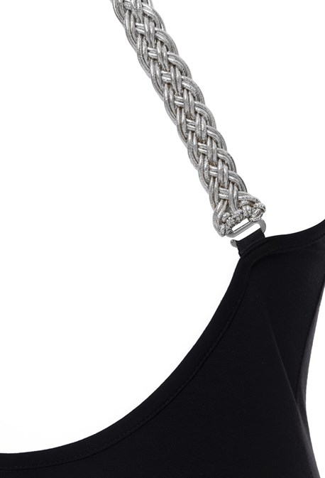 Платье с открытой спиной NYMPH с серебрянным поясом - фото 70600