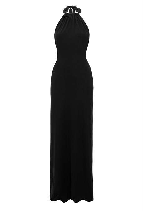 Платье с открытой спиной NYMPH с серебрянным поясом - фото 70601