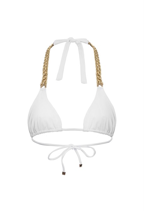 Топ купальный VENERA white + gold - фото 70626