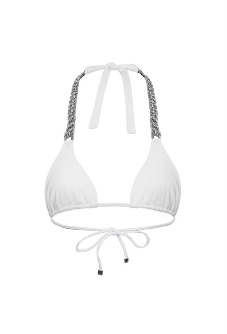 Топ купальный VENERA white + silver - фото 70630