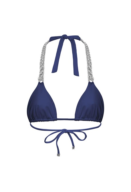 Топ купальный VENERA navy + silver - фото 70643