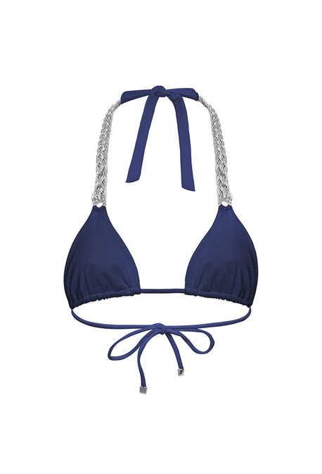 Топ купальный VENERA navy + silver - фото 70644