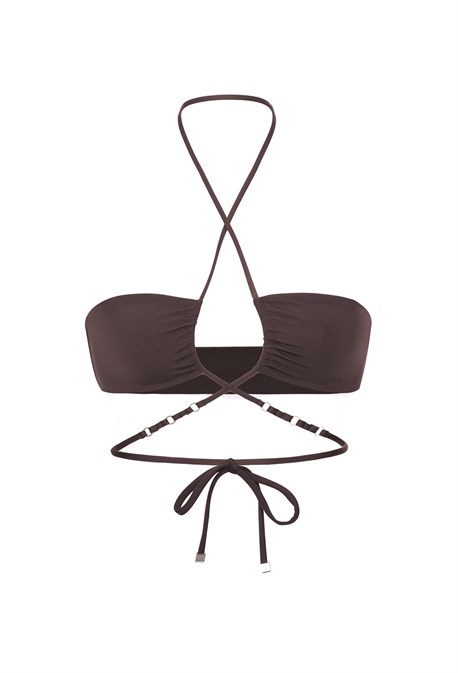 Бандо SELENA chocolate + gold - фото 70726