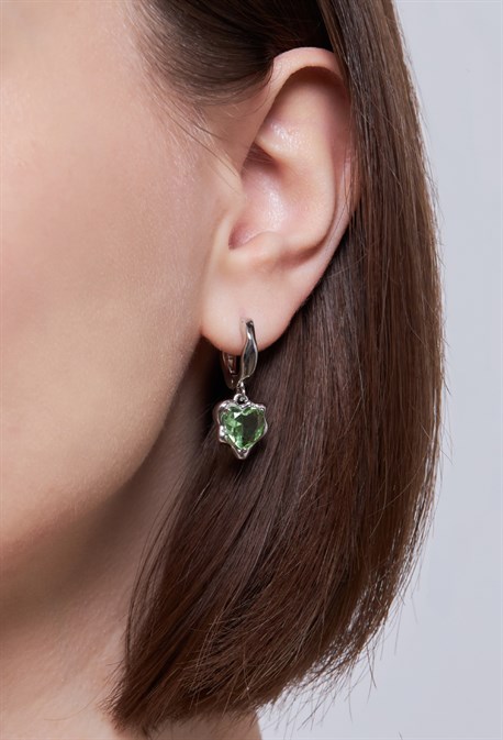 Серьги Мятый металл - фото 71052