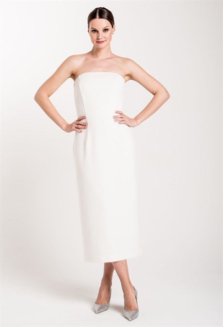 Платье-бандо миди - фото 71119