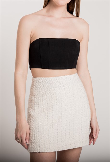 Юбка-мини из твида - фото 71152