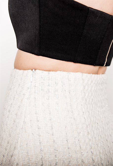 Юбка-мини из твида - фото 71154