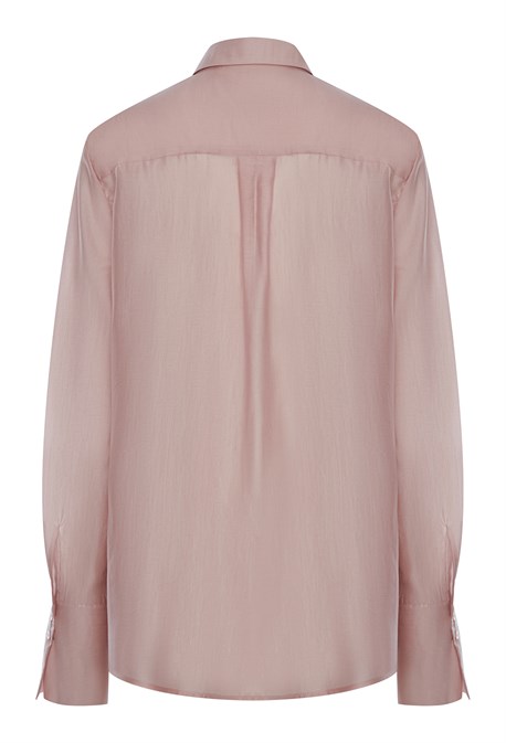 Рубашка полупрозрачная из хлопка с вискозой - фото 71159