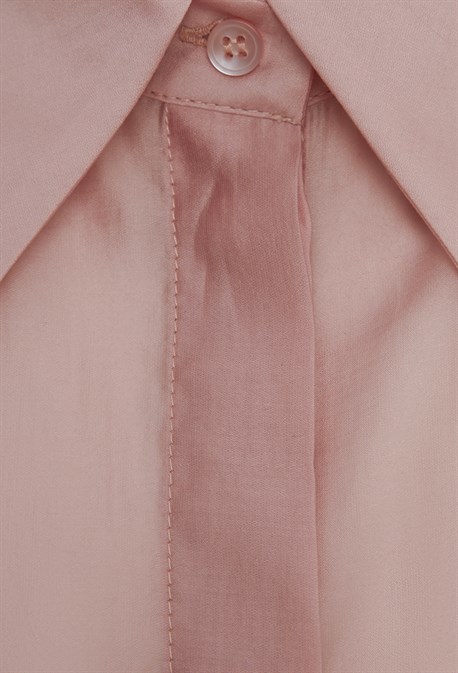 Рубашка полупрозрачная из хлопка с вискозой - фото 71160