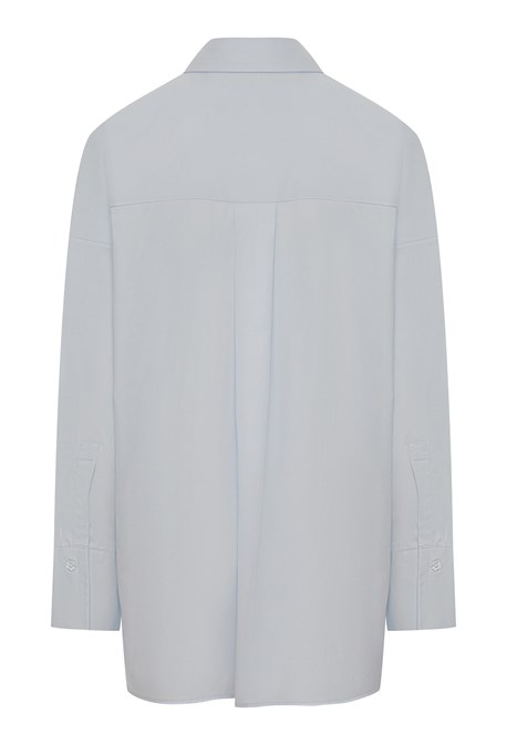 Рубашка оверсайз из хлопка - фото 71162