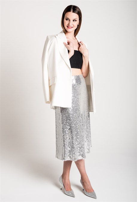 Юбка миди с пайетками - фото 71215