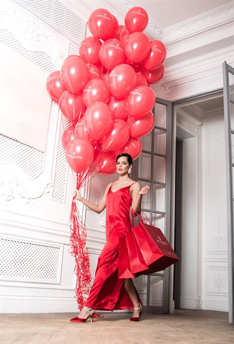 Платье-комбинация макси из натурального шелка - фото 71248