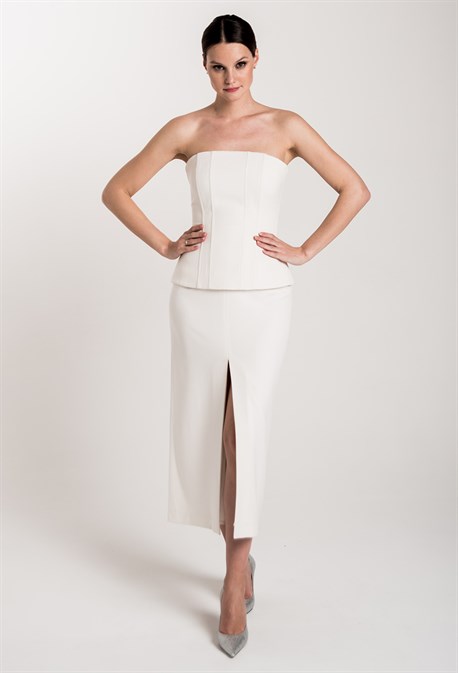 Корсет из костюмной ткани - фото 71329